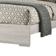 Nomi King Size Bed with LED on Headboard | Antique White Wash Finsih BM342435