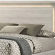 Nomi Queen Size Bed with LED on Headboard | Antique White Wash Finsih BM342436