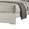 Nomi Queen Size Bed with LED on Headboard | Antique White Wash Finsih BM342436