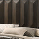Fema King Bed | Vertical Facet Headboard & Footboard | Espresso Brown BM342440