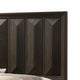 Fema King Bed | Vertical Facet Headboard & Footboard | Espresso Brown BM342440