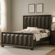 Fema King Bed | Vertical Facet Headboard & Footboard | Espresso Brown BM342440