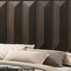 Fema Queen Bed | Vertical Facet Headboard & Footboard | Espresso Brown BM342441
