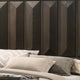 Fema Queen Bed | Vertical Facet Headboard & Footboard | Espresso Brown BM342441