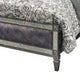 Laine Full Bed | Glam Crystal Acrylic Trim | Gray Fabric Upholstered BM342442