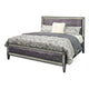 Laine Full Bed | Glam Crystal Acrylic Trim | Gray Fabric Upholstered BM342442