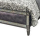 Laine Queen Bed | Glam Crystal Acrylic Trim | Gray Fabric Upholstered BM342443