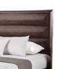 Nitz King Bed | Paneled Headboard with Beveled Fronts | Espresso Brown Wood BM342445