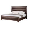 Nitz Queen Bed | Paneled Headboard with Beveled Fronts | Espresso Brown Wood BM342446