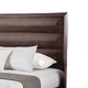Nitz Queen Bed | Paneled Headboard with Beveled Fronts | Espresso Brown Wood BM342446