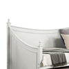 Kiki Twin Size Daybed w Trundle | Molded Details White Solid Wood BM342447