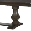 Kely Extendable Dining Table | 76-94" Dark Brown Top | Trestle Base