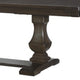 Kely Extendable Dining Table | 76-94" Dark Brown Top | Trestle Base