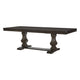 Kely Extendable Dining Table | 76-94" Dark Brown Top | Trestle Base