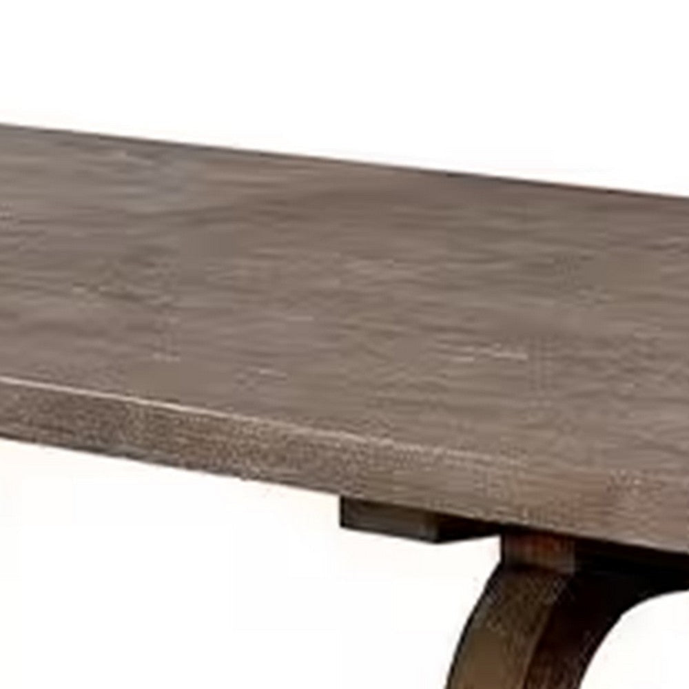 Paty Extendable Dining Table | 72-90’’ Brown Wood Top | Trestle Base BM342451