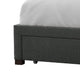 Sya Full Size Bed w Tufted Headboard | Underbed Storage | Dark Gray BM342468