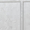 Miamy King Bed | Creamy White Wood | Panel Design | Silver Brushed Accents BM342477