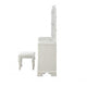 Miamy Vanity Set | 6 Drawers | Padded Stool | LED Mirror | Creamy White