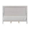 Thorne Queen Bed | Panel Design | Rounded Edges | White Oak Wood BM342487