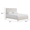 Thorne Queen Bed | Panel Design | Rounded Edges | White Oak Wood BM342487