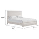 Thorne Queen Bed | Panel Design | Rounded Edges | White Oak Wood BM342487