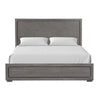 Thorne Queen Bed | Panel Design | Rounded Edges | Warm Gray Wood BM342488