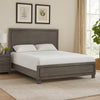 Thorne Queen Bed | Panel Design | Rounded Edges | Warm Gray Wood BM342488