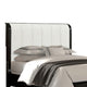 Osko King Bed | Vertical Channeled White Upholstered Headboard | Black BM342489
