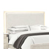 Loji King Bed | Upholstered Headboard w LED | Weathered Gray Wood BM342491