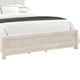 Loji King Bed | Upholstered Headboard w LED | Weathered Gray Wood BM342491