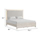 Loji King Bed | Upholstered Headboard w LED | Weathered Gray Wood BM342491