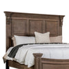 Reven King Bed | Weathered Oak | Solid Wood | Intricate Carved Details BM342519