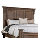 Reven King Bed | Weathered Oak | Solid Wood | Intricate Carved Details BM342519