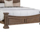 Reven King Bed | Weathered Oak | Solid Wood | Intricate Carved Details BM342519