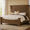 Reven King Bed | Weathered Oak | Solid Wood | Intricate Carved Details BM342519
