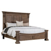 Reven King Bed | Weathered Oak | Solid Wood | Intricate Carved Details BM342519