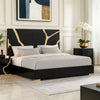 Goldie King Size Bed | Gold and Black Contemporary Bed