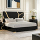 Goldie King Size Bed | Gold and Black Contemporary Bed