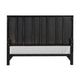 Goldie Queen Size Panel Bed | Black & Gold Pine Wood | Contemporary BM342527