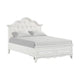 Calpan Full Storage Bed | White Upholstery | Solid Wood | Tufted Design