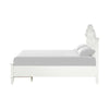 Calpan Full Storage Bed | White Upholstery | Solid Wood | Tufted Design BM342529