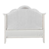 Calpan Full Storage Bed | White Upholstery | Solid Wood | Tufted Design BM342529
