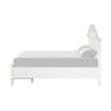 Calpan Twin Storage Bed | White Upholstery | Solid Wood | Tufted Design BM342530