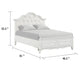 Calpan Twin Storage Bed | White Upholstery | Solid Wood | Tufted Design BM342530