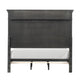 Huder King Bed | Dark Walnut Brown Solid Pine Wood | Classic Panel Molded