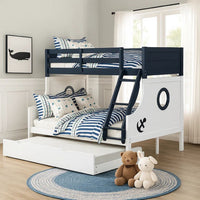 Blue, White