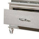 Sam King Bed w LED Lights | Storage | White Tufted Faux Leather