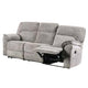 Josy Manual Recliner Sofa | Pillow Top Arms | Light Gray Fabric | 88’’ BM342552