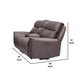 Akto Power Recliner Loveseat | Zero Gravity | Gray Faux Leather | 81’’ BM342553