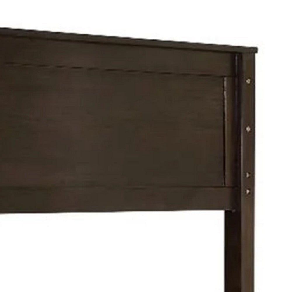 Zedy Full over Full Bunk Bed | Guardrails & Ladder | Walnut Brown BM342554